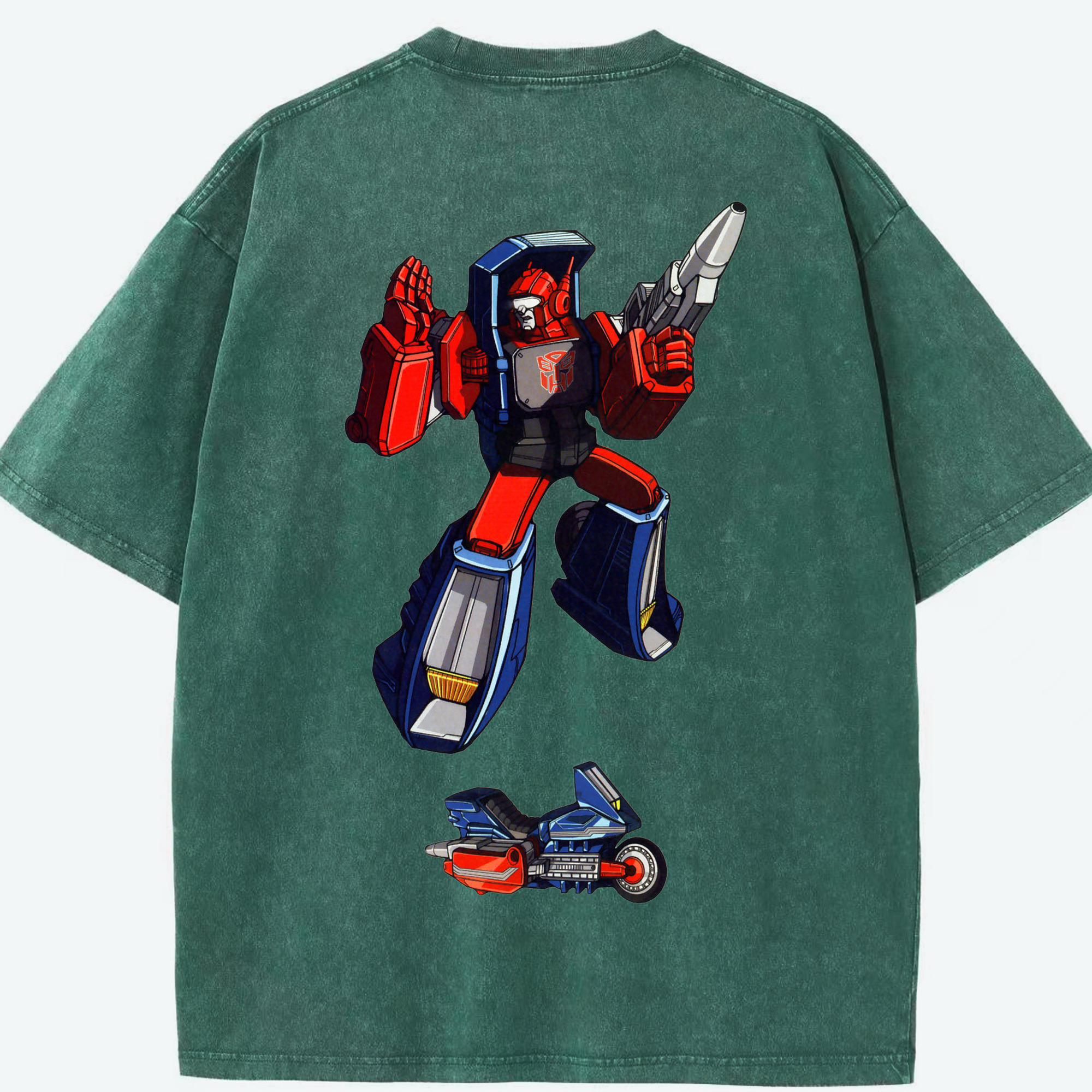 （画像用）  綿100% ヴィンテージ風 半袖Tシャツ（背面プリント）